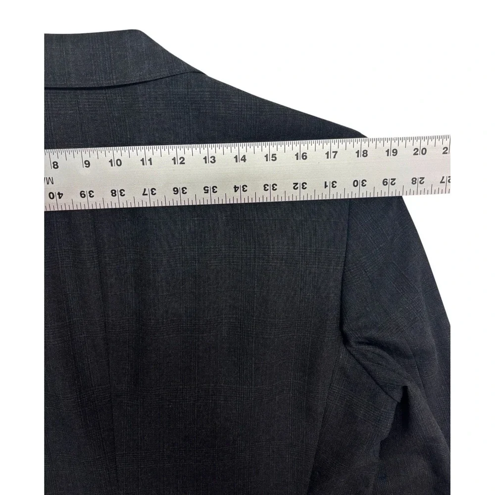 vtg 90s Polo Ralph Lauren 40R 32x30 Charcoal Plaid 2pc Pant Suit Wool USA Pleat